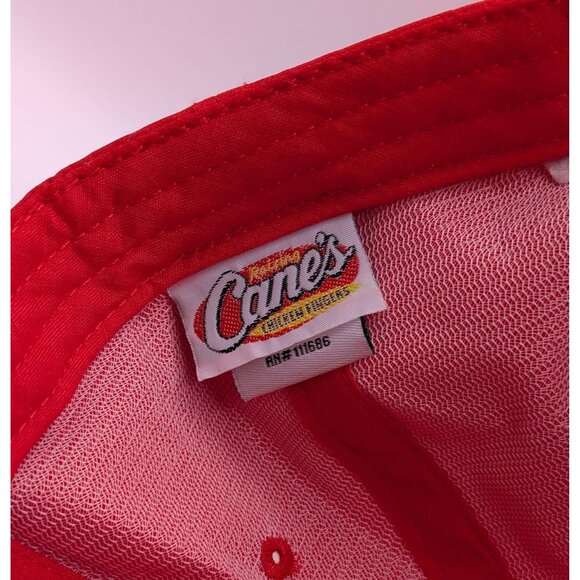 Raising Cane's Chicken Fingers Red Cap Hat Adjustable Strap Back One Love - Picture 5 of 5